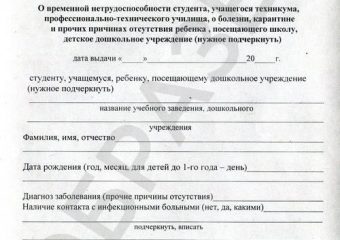 Медицинская справка по форме 095у